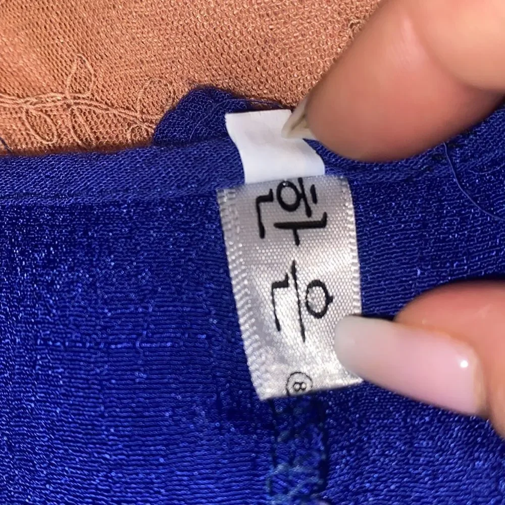 Hanyi Fushi Gauze Royal Blue Dress! - Picture 9 of 10